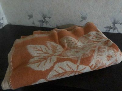 Шерстяное одеяло советского периода