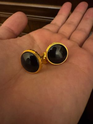 Запонки Montblanc с ониксом