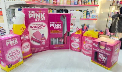 Pink hammom tozalash uchun nabor arginali