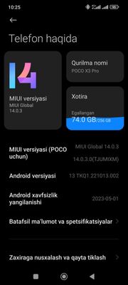 Poco x 3 pro 8+5 256