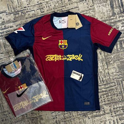 Вналичии Barcelona x Travis Scott Футболка / Futbolka barca