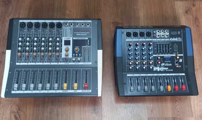 Активные микшеры Grand и Yamaha.