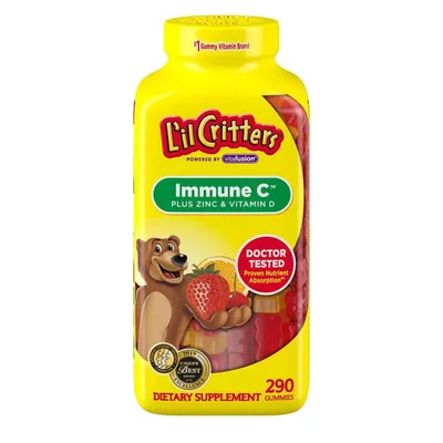 Детские витамины из США Lil Critters Immune 290шт для иммунитета