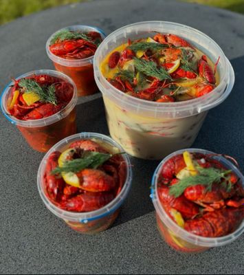 Раки, крабы, живые вареные