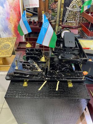 Mramor uslubida MDF dan yasalgan ofis nabor