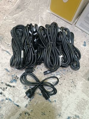 Новый кабель питание- 1.5см ( монитор, ноутбук.) 20 штук .