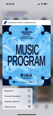 Билет на Sublimation festival