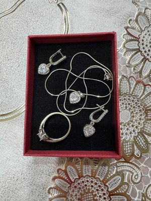 Сердечкали Тоза 925 пробали кумуш
