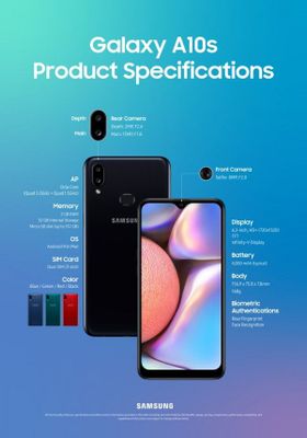 Срочно продаётся Samsung A10S 2/32gb. в хорошем состоянии