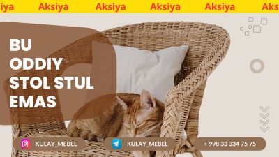Bu oddiy Stol Stul emas!!!