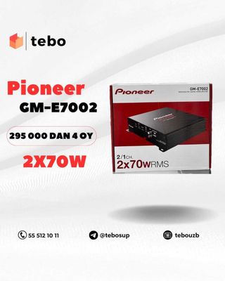 PIONEER 2X70W GM-E7002 ovoz kuchaytirgichlari Muddatli to'lovga