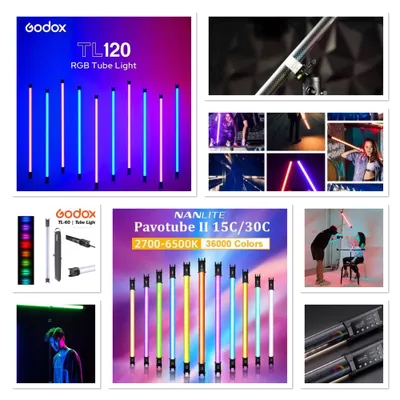 Лампа GODOX NANLITE светодиодная палка ргб Lampa rgb palka zgrl 2000