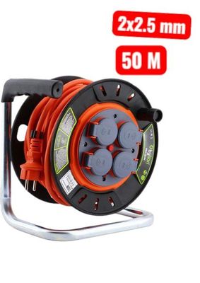 Удлинитель силовой на катушке 50м