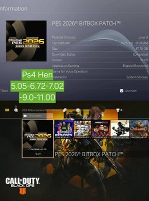 Pes2026 Bitbox patch PlayStation 4/ Playstation 3 uchun