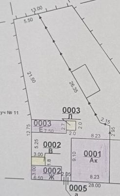 Земельный участок. 4.4 соток Фасад 17 метров Мирабадский р-он