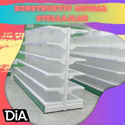 Стеллаж металлический сборный, konstruktiv metall stellajlar