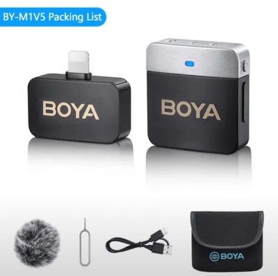 Boya BY-M1V5 pitlechka mikrofon lighting IPhone | Saramonic