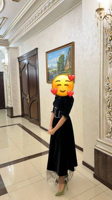 Платье бархатное