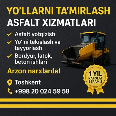 asfalt qilish keragmi dimag murojat qiling
