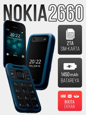 Nokia 2660 flip - yangi karobka - legoshka telefon