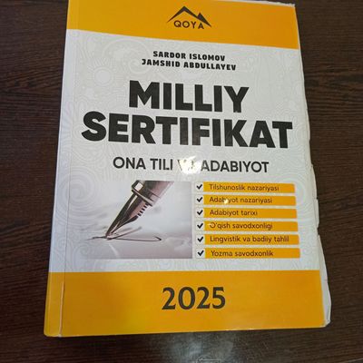 2025 Miliy sertifikat kitobi ona tili