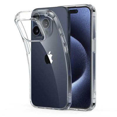 Чехол, для Apple Iphone 15 Pro Max, прозрачный, силиконовый, тонкий