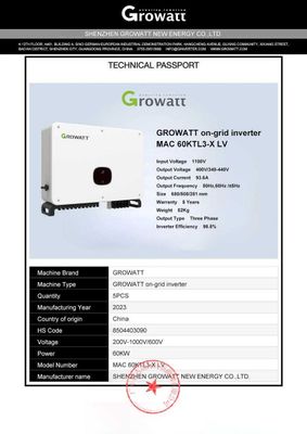 Инверторы для солнечных панелей GROWWAT INVERTER 3FAZA