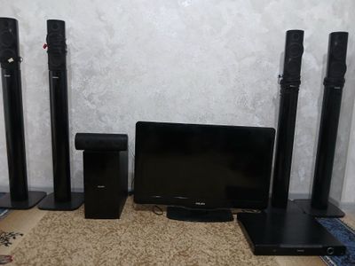 Philips 32 led TV + домашний кинотеатр