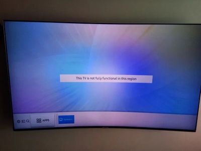 Разблокировка Samsung SmartTv (This TV is not fully functional region)