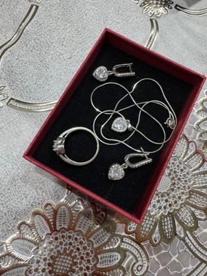 Сердечкали Тоза 925 пробали кумуш