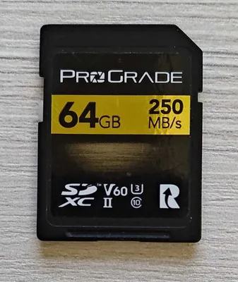ProGrade 64GB SDXC UHS-II V60 250R