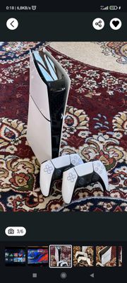Play Station 5 slim 1TB 
2 ta original joystick