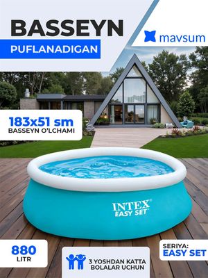 Intex basseyn kattalar va bolalar uchun baseyn