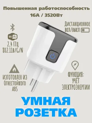 Умная розетка smart plug wifi smart socket
