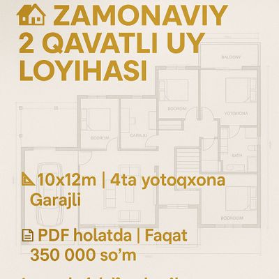 bu zamonaviy uy loyihasi faqat bir kishi uchun