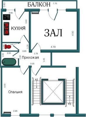 Продаётся 2-х комн. Кунаева, Гранд Мир