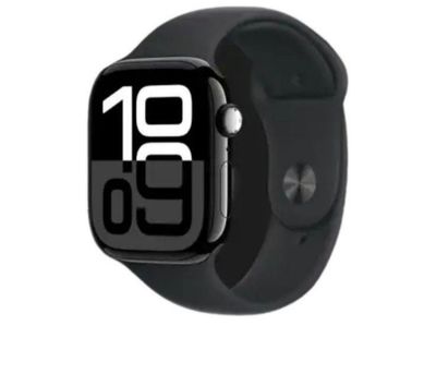 Apple watch seriass 10 46 mm gps jet black Aluminuim case with black