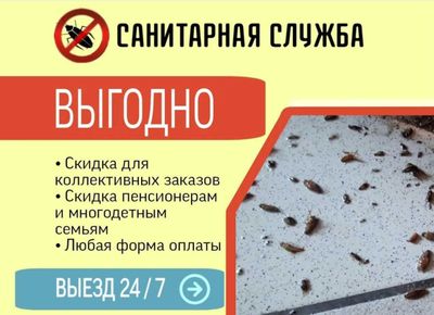 Dezinfeksiya Дезинфекция tarakan klop klapa burga chivin pashsha клоп