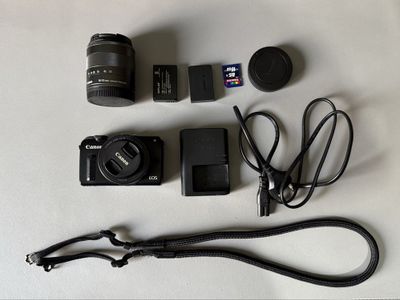Canon eos m2, объектив ef m f22, объектив 18-55 mm komplekt