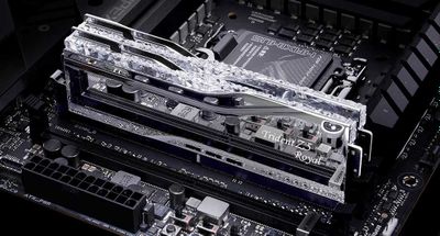 Новая память G.SKILL Trident Z Royal Silver 64GB DDR5 6400mt/s CL32.