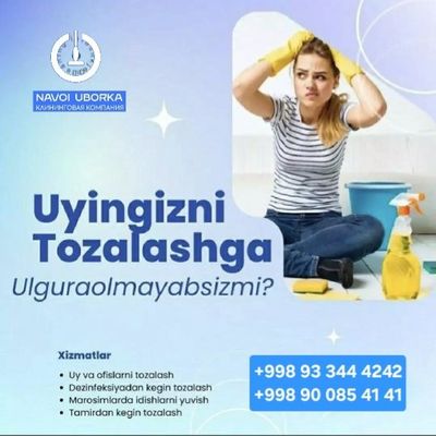 Tozalash xizmati 24/7