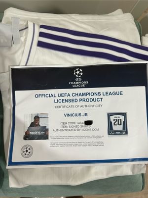 Автограф vini jr винисиуса