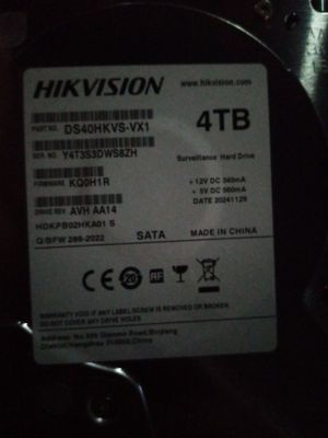 Hard hikvision 4tb hali yengi ishlamagan