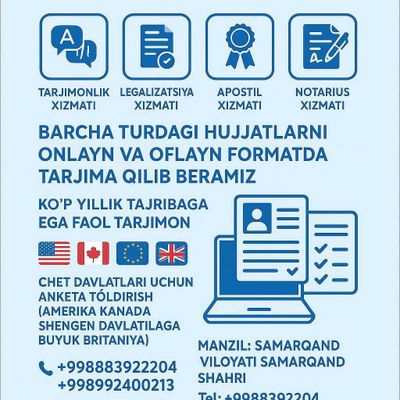 Tarjimonlik Xizmatlari