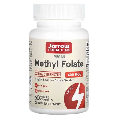 Jarrow Formulas, Метилфолат 400 мкг. Metilfolat, Methyl folate