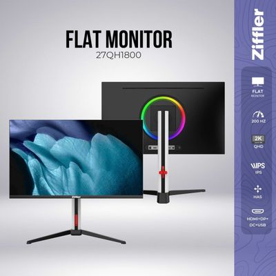 Monitor ziffler 2K 180hz 1ms 10 bit