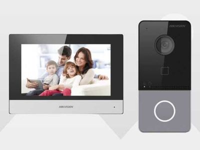 Damafon Hikvision DS-KIS603-P(B) | Комплект IP-видеодомофона Hikvision