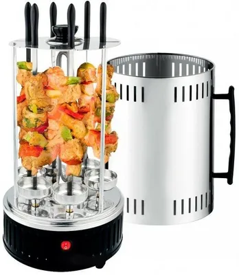 Доставка. Электрошашлычница электронная барбекю шашлык 6 шампур pl29