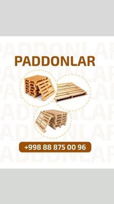 Paddonlar bor har xil razmerda olamiz sotamiz