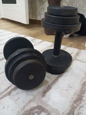 10 kg gantel. Bonusga perchatka